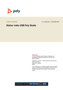 Poly Studio Mode d'emploi