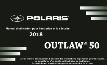 Youth Outlaw 110 / Sportsman 110 | ATV or Youth Youth Outlaw 50 2018 Manuel du propriétaire | Fixfr