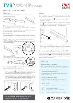 Cambridge Audio TVB2 Guide de démarrage rapide