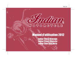 Indian Indian Rider's 2012 Manuel du propriétaire