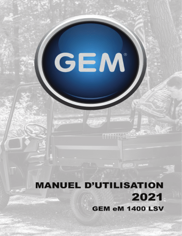 GEM eM 1400 LSV 2021 Manuel du propriétaire | Fixfr