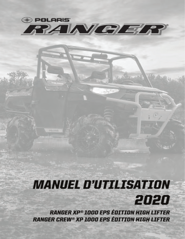 Ranger CREW XP 1000 High Lifter Edition 2020 Manuel du propriétaire | Fixfr