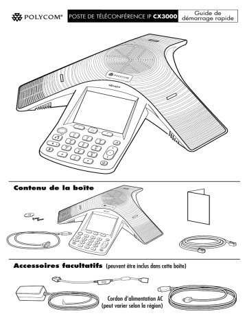 Poly CX3000 Guide de démarrage rapide | Fixfr