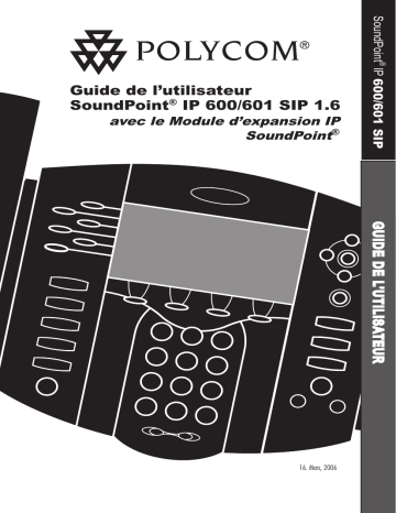 Soundpoint ip 600 | Poly SoundPoint IP 601 Mode d'emploi | Fixfr