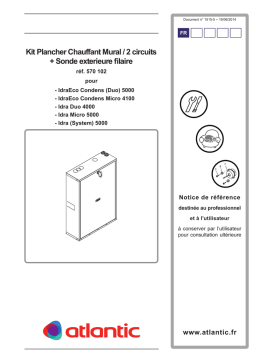 Atlantic KIT PCM ECO CONDENS ET BT 570102 073729 073368 Manuel du propriétaire