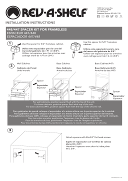 Rev-A-Shelf 448-BBSCWC-9C Wall Cabinet Pullout Manuel utilisateur