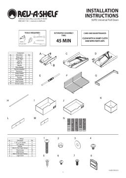 Rev-A-Shelf 5UPD-24CRN Universal Pull-Down Manuel utilisateur