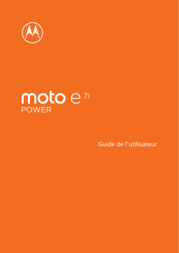 Motorola MOTO E7i Power Manuel utilisateur