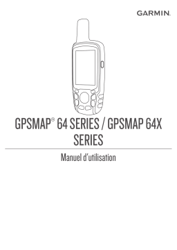 Garmin GPS Map 64X Manuel utilisateur