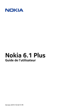 Nokia 6.1 Plus Mode d'emploi