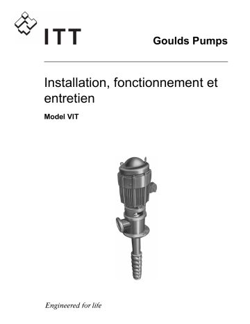 Mode d'emploi | ITT Goulds Pumps VIT Manuel utilisateur | Fixfr