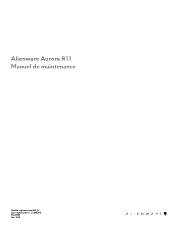 Alienware Aurora R11 Desktop Manuel utilisateur | Fixfr