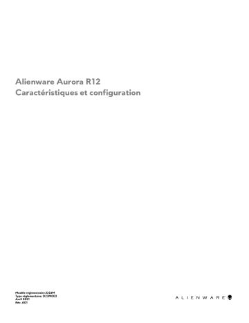Alienware Aurora R12 desktop Manuel utilisateur | Fixfr