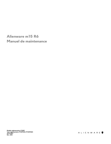 Alienware m15 R6 laptop Manuel utilisateur | Fixfr