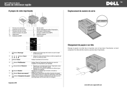 Dell 1250c Color Laser Printer electronics accessory Guide de démarrage rapide