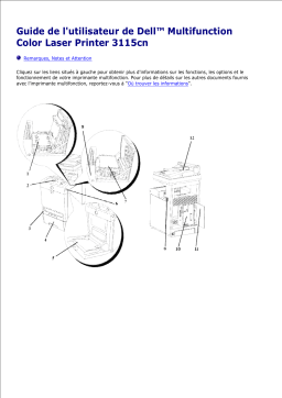 Dell 3115cn Color Laser Printer electronics accessory Manuel utilisateur