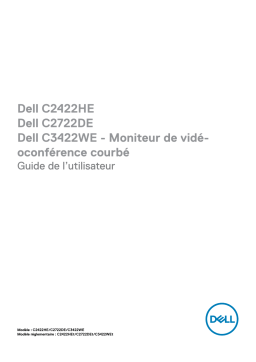 Dell I C3422WE 34 Video Conferencing Curved Monitor I C3422WE Manuel utilisateur