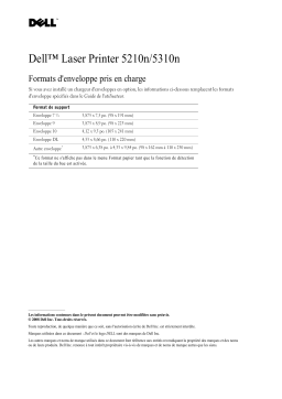 Dell 5210n Mono Laser Printer electronics accessory Manuel utilisateur