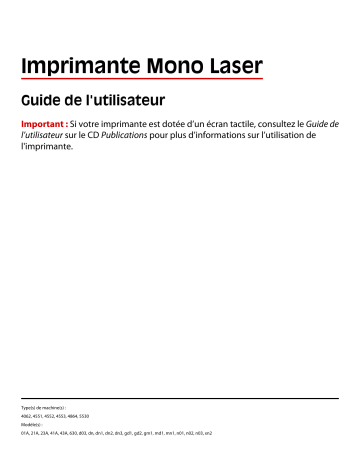 Dell 5530/dn Mono Laser Printer electronics accessory Manuel utilisateur | Fixfr