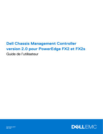 Dell Chassis Management Controller Version 2.0 for PowerEdge FX2 software Manuel utilisateur | Fixfr