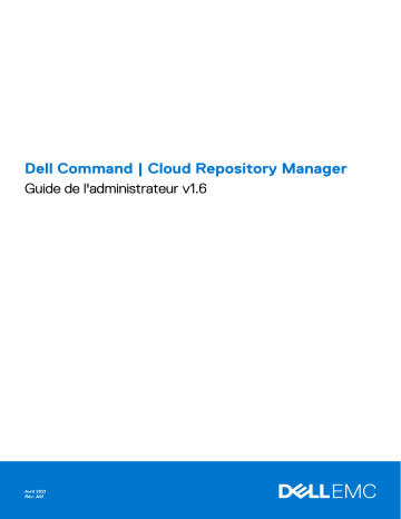 Dell Cloud Repository Manager Command Manuel utilisateur | Fixfr