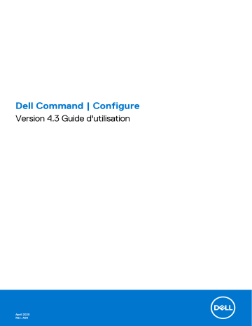 Dell Configure Command Manuel utilisateur | Fixfr