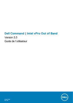 Dell Intel vPro Out of Band Command Manuel utilisateur