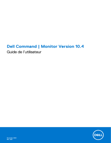 Dell Monitor Command Manuel utilisateur | Fixfr