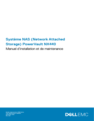Dell EMC NX440 storage Manuel du propriétaire | Fixfr