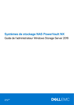 Dell EMC Storage NX3340 storage Manuel utilisateur