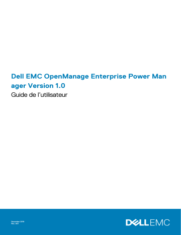 Dell EMC OpenManage Enterprise Power Manager software Manuel utilisateur | Fixfr