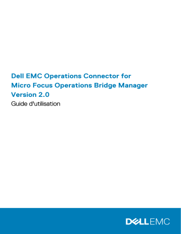 Dell EMC OpenManage Operations Connector for Micro Focus OBM software Manuel utilisateur | Fixfr