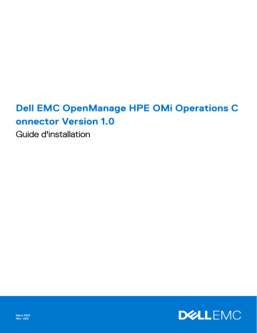 Dell EMC OpenManage Operations Connector for Micro Focus OBM software Guide de démarrage rapide | Fixfr