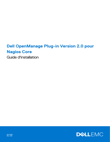 Dell Current Version EMC OpenManage Plug-in for Nagios Core Manuel du propriétaire | Fixfr