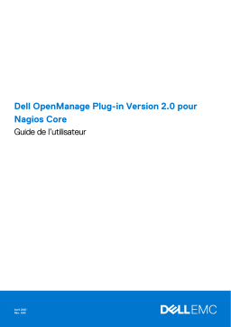 Dell Current Version EMC OpenManage Plug-in for Nagios Core Manuel utilisateur