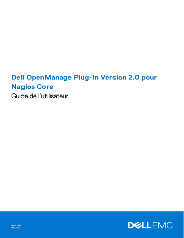 Dell Current Version EMC OpenManage Plug-in for Nagios Core Manuel utilisateur | Fixfr