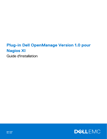 Dell Current Version EMC OpenManage Plug-in for Nagios XI Guide de démarrage rapide | Fixfr
