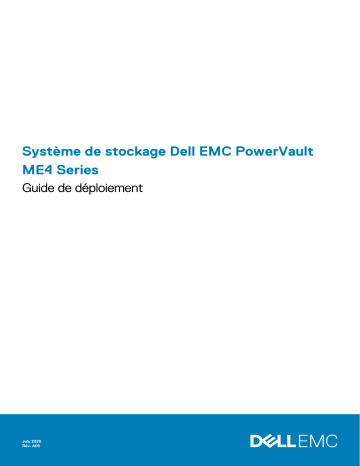 EMC PowerVault ME4024 | EMC PowerVault ME4012 | Dell EMC PowerVault ME4084 storage Manuel du propriétaire | Fixfr