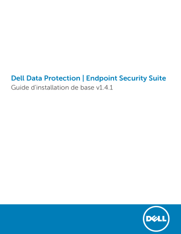 Dell Endpoint Security Suite Pro security Manuel utilisateur | Fixfr