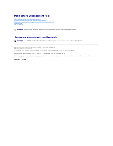 Dell Feature Enhancement Pack software Manuel utilisateur | Fixfr