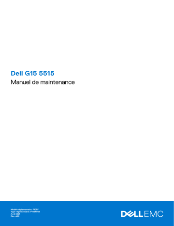Dell G15 5515 Ryzen Edition gseries laptop Manuel utilisateur | Fixfr