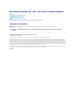Dell Lifecycle Controller 1.4 software Manuel utilisateur