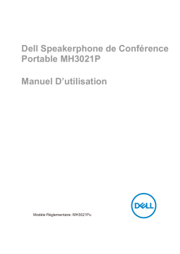 Dell MH3021P Mobile Adapter Speakerphone Manuel utilisateur