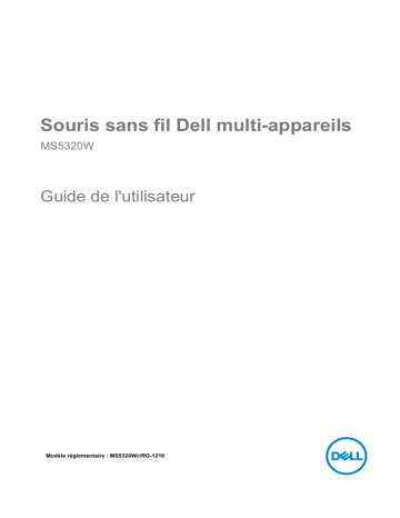 Dell Multi Device Wireless Mouse MS5320W electronics accessory Manuel utilisateur | Fixfr