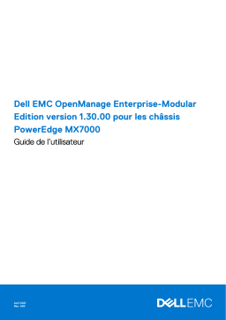 Dell OpenManage Enterprise-Modular software Manuel utilisateur