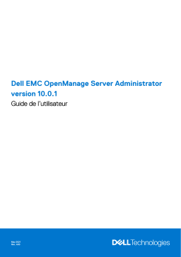 Dell OpenManage Server Administrator Version 10.0.1 software Manuel utilisateur