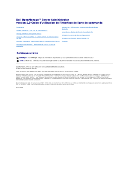 Dell OpenManage Server Administrator Version 5.0 software Manuel utilisateur