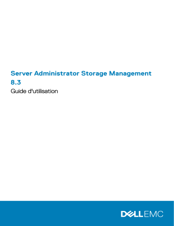 Dell OpenManage Server Administrator Version 8.3 software Manuel utilisateur | Fixfr