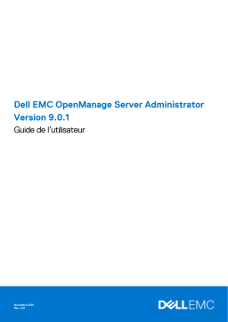 Dell OpenManage Server Administrator Version 9.0.1 software Manuel utilisateur