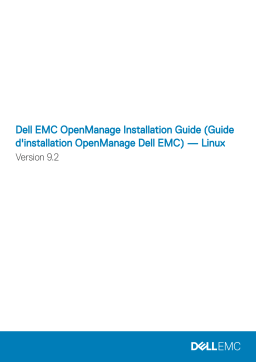 Dell OpenManage Software Version 9.2 software Manuel du propriétaire